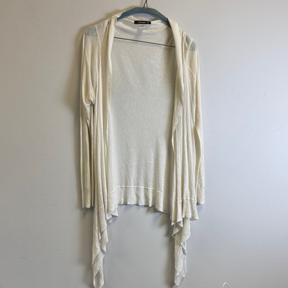 Kerisma Cream Open-Front Cardigan
